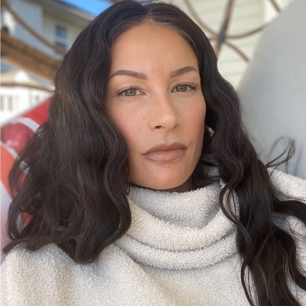 Beautiful human hair wig.